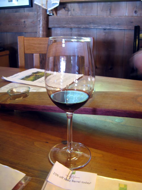 Tasting, Shinn Estate Vineyards, 2000 Oregon Road, Mattituck, New York, July 4, 2009