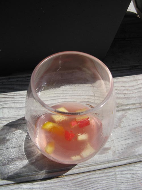 Sangria, Croteaux Vineyards, 1450 South Harbor Road, Southold, New York, July 4, 2009