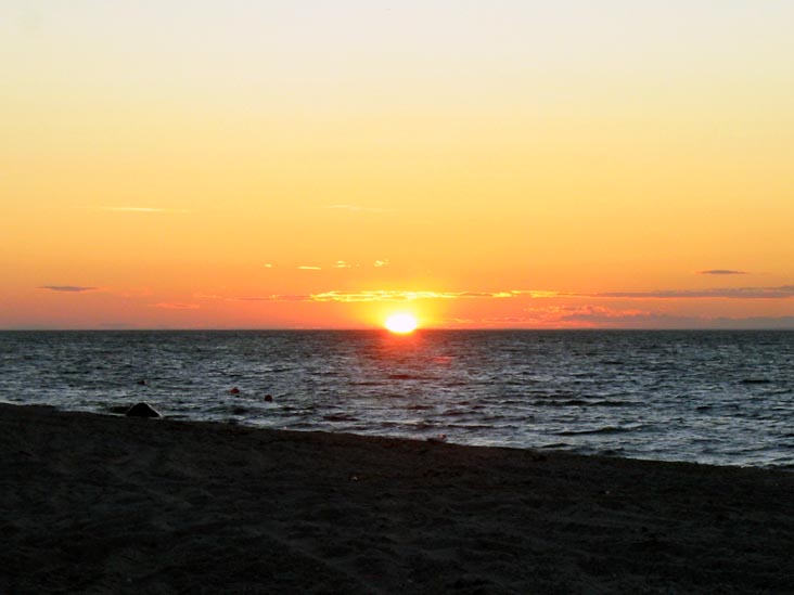 Sunset, Beach, Wildwood State Park, Wading River, Long Island, New York, July 20, 2007, 8:18 p.m.