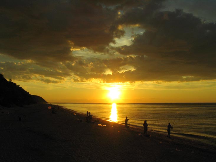 Sunset, Beach, Wildwood State Park, Wading River, Long Island, New York, July 21, 2007, 8:03 p.m.