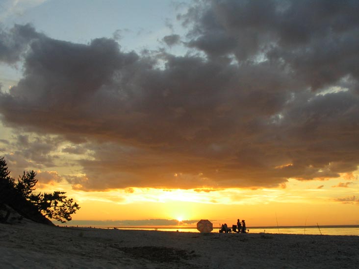 Sunset, Beach, Wildwood State Park, Wading River, Long Island, New York, July 21, 2007, 8:11 p.m.