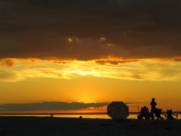 Sunset, Beach, Wildwood State Park, Wading River, Long Island, New York, July 21, 2007, 8:12 p.m.