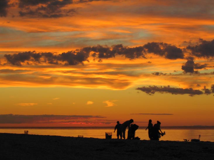 Sunset, Beach, Wildwood State Park, Wading River, Long Island, New York, July 21, 2007, 8:28 p.m.