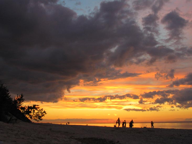 Sunset, Beach, Wildwood State Park, Wading River, Long Island, New York, July 21, 2007, 8:29 p.m.