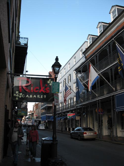 Bourbon Street Between Bienville Street and Conti Street, French Quarter, New Orleans, Louisiana