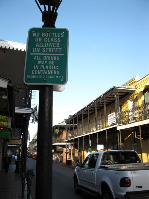 Bourbon Street at St. Peter Street, French Quarter, New Orleans, Louisiana