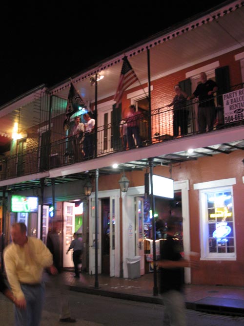 Bourbon Street Between St. Peter Street and Toulouse Street, French Quarter, New Orleans, Louisiana