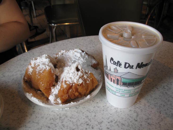 Coffee and Beignet, Cafe du Monde, 1039 Decatur Street, French Quarter, New Orleans, Louisiana