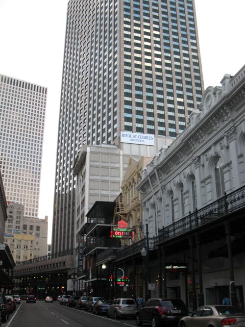 Looking South Down St. Charles Avenue From Canal Street, New Orleans, Louisiana