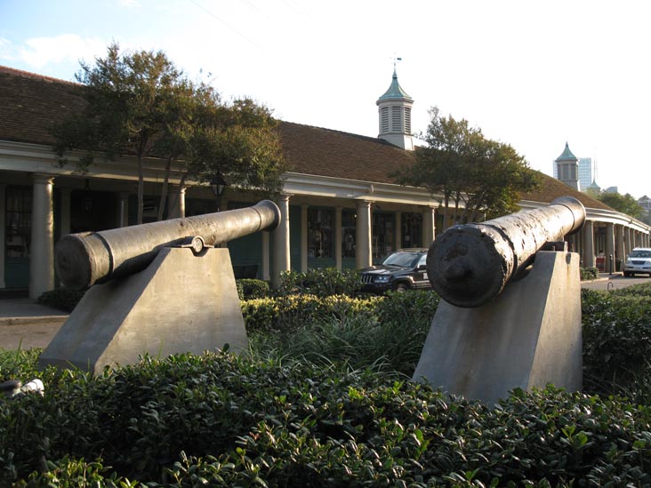 Cannons, Joan of Arc Statue, French Market, French Quarter, New Orleans, Louisiana