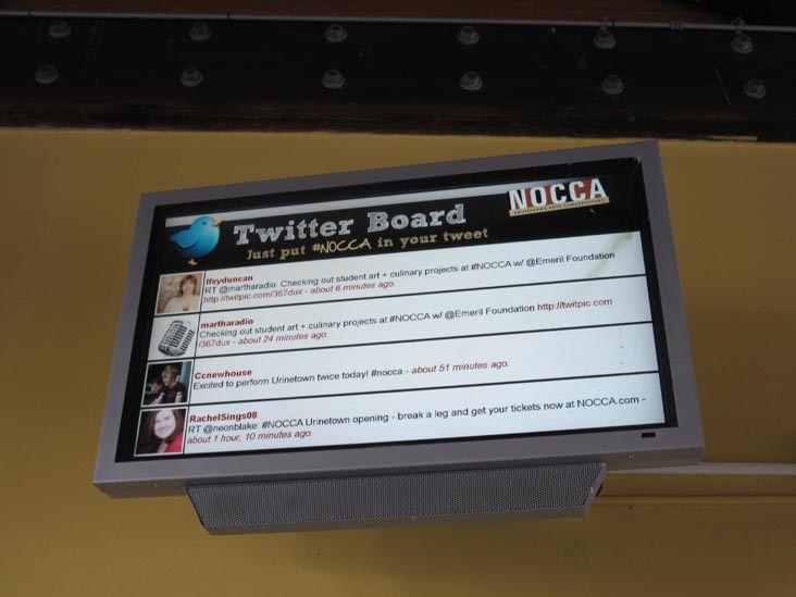 Twitter Board, New Orleans Center for Creative Arts (NOCCA), 2800 Chartres Street, New Orleans, Louisiana