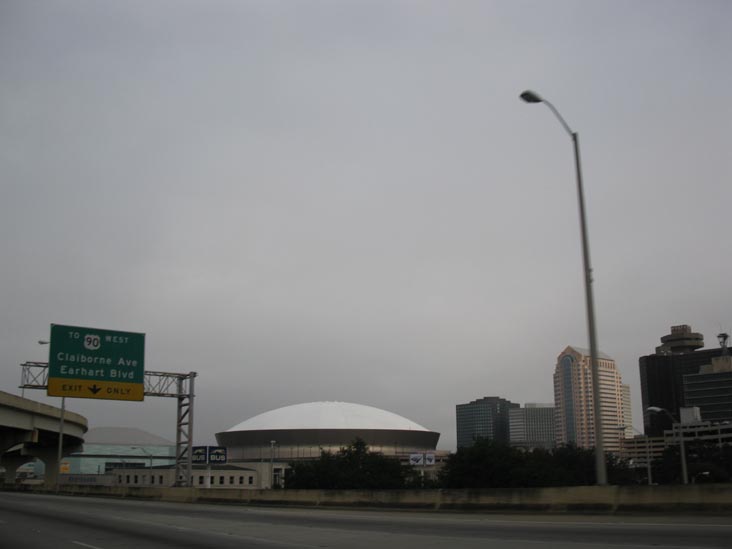 Louisiana Superdome From Pontchartrain Expressway, New Orleans, Louisiana
