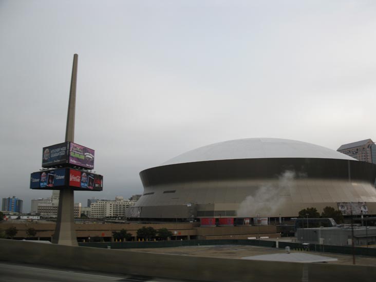 Louisiana Superdome From Pontchartrain Expressway, New Orleans, Louisiana