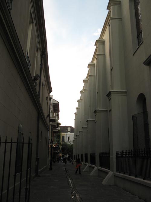 Alley Next To St. Louis Cathedral/Cathedral-Basilica of St. Louis King of France, Jackson Square, French Quarter, New Orleans, Louisiana