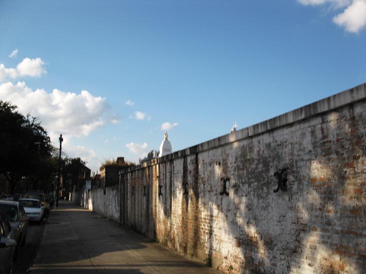 Saint Louis Cemetery #1 Exterior Wall, Conti Street Between Basin Street and Treme Street, New Orleans, Louisiana