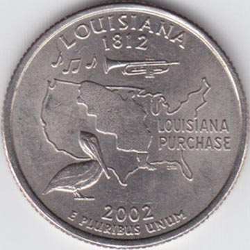 United States Mint 50 State Quarters Program Louisiana Quarter