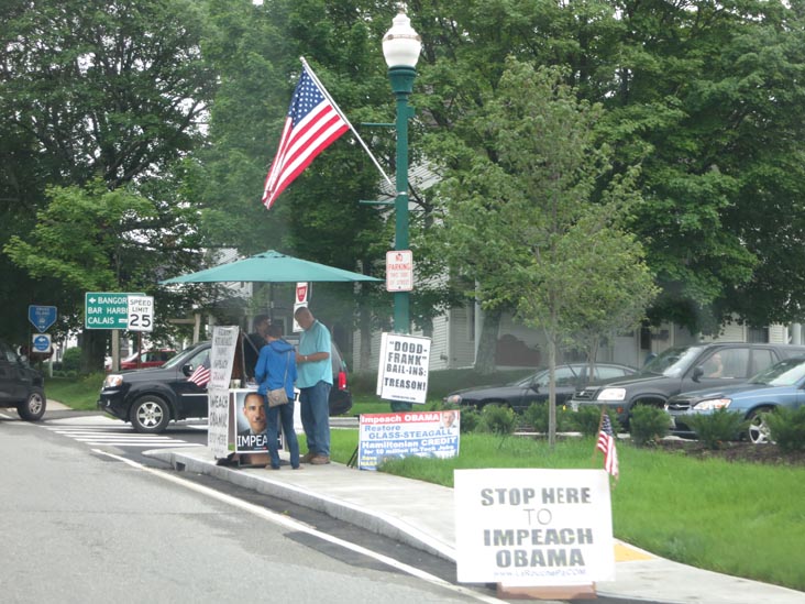 LaRouche PAC Demonstration, Main Street, Ellsworth, Maine, July 2, 2013