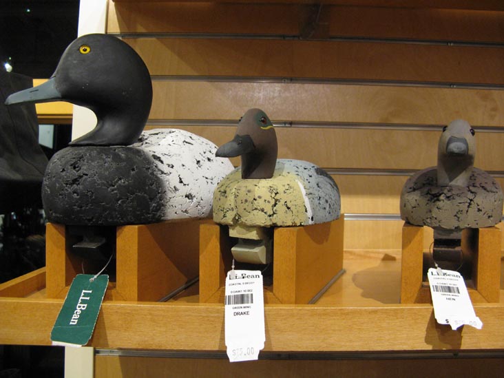 Duck and Drake Decoys, L.L. Bean Hunting & Fishing Store, 95 Main Street, Freeport, Maine