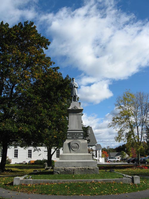 Freeport Civil War Monument, Memorial Park, Bow Street and Park Street, Freeport, Maine