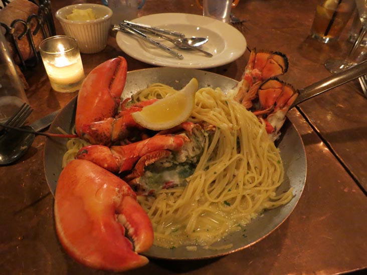 Grilled Lobster on Linguine, Butter and Garlic, Street and Co., 33 Wharf Street, Portland, Maine, June 30, 2013