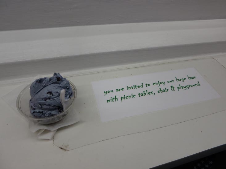 Blueberry Ice Cream Scoop, The Old Dutch Treat, 432 Bar Harbor Road, Trenton, Maine, July 4, 2013