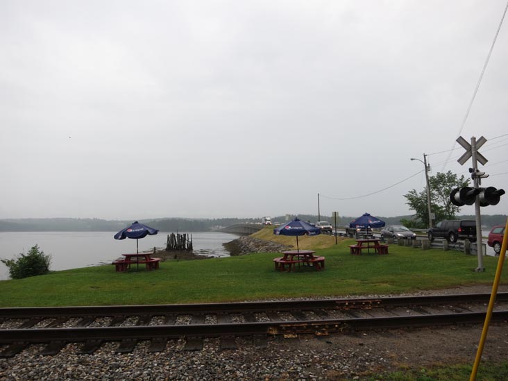 US 1 Crossing Sheepscot River Behind Red's Eats, Wiscasset, Maine, July 1, 2013