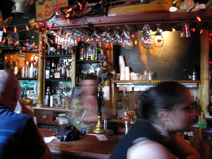 Bar, Bertha's Restaurant & Bar, 734 South Broadway, Fells Point, Baltimore, Maryland