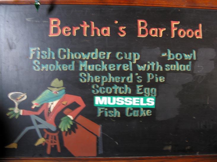Bertha's Restaurant & Bar, 734 South Broadway, Fells Point, Baltimore, Maryland