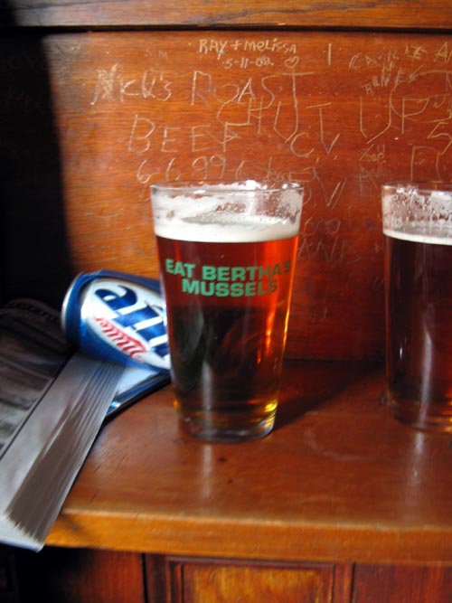 Cask-Conditioned Bertha's Bitter, Bertha's Restaurant & Bar, 734 South Broadway, Fells Point, Baltimore, Maryland