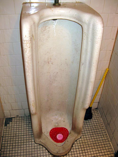 Urinal, Bertha's Restaurant & Bar, 734 South Broadway, Fells Point, Baltimore, Maryland