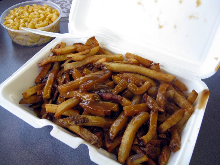 Gravy Fries and Macaroni and Cheese, Chaps Pit Beef, 5801 Pulaski Highway, Baltimore, Maryland