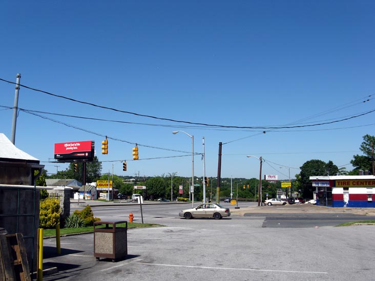 Mapleton Avenue and Pulaski Highway From Chaps Pit Beef, 5801 Pulaski Highway, Baltimore, Maryland