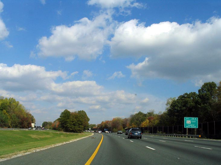 Northbound Interstate 95 Near Maryland Welcome Center, Howard County, Maryland, November 4, 2007