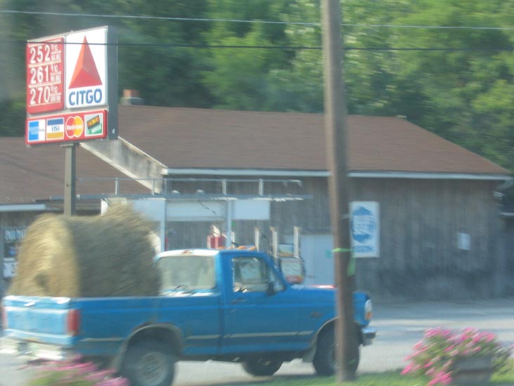 Bale of Hay, Route 7 Near Bennington, Vermont