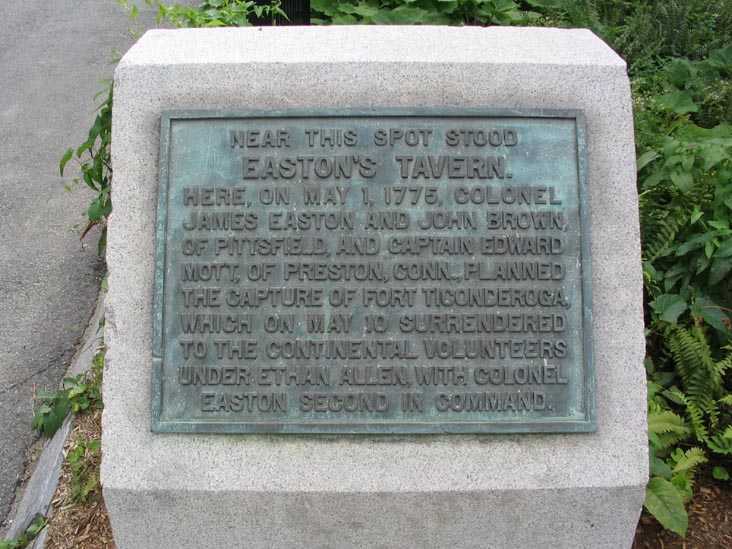 Easton's Tavern Marker, Pittsfield, Massachusetts