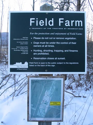 Field Farm Sign, Williamstown, Massachusetts
