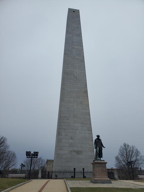 Bunker Hill Monument, Charlestown, Boston, Massachusetts, January 15, 2023