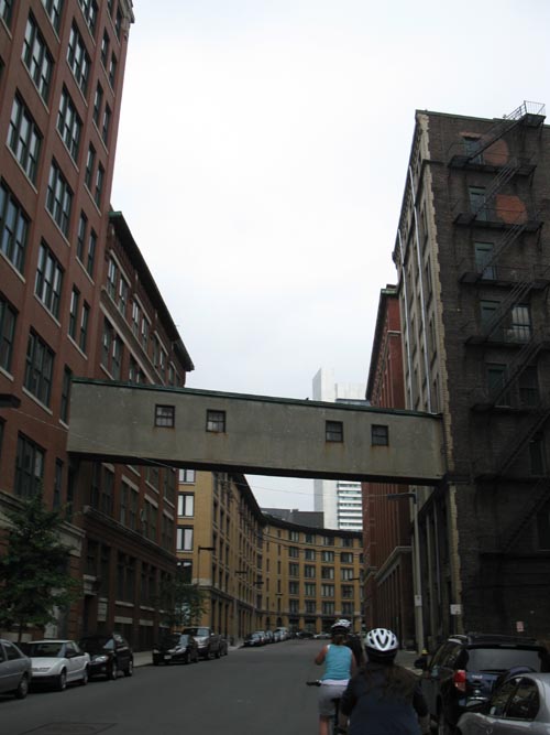 Looking West Down Melcher Street Between A Street and Necco Street, Waterfront/Seaport District Bike Tour, South Boston, Boston, Massachusetts