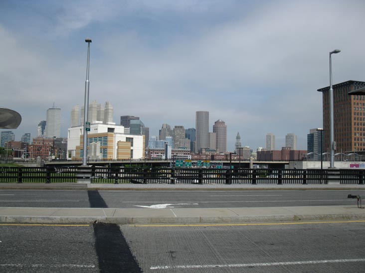 D Street Crossing Over Haul Road, Waterfront/Seaport District Bike Tour, South Boston, Boston, Massachusetts
