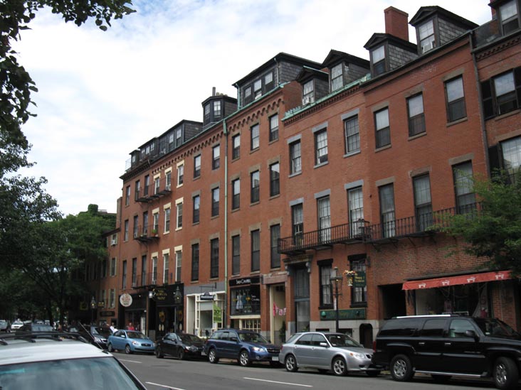 East Side of Charles Street Between Mt. Vernon Street and Pinckney Street, Beacon Hill, Boston, Massachusetts