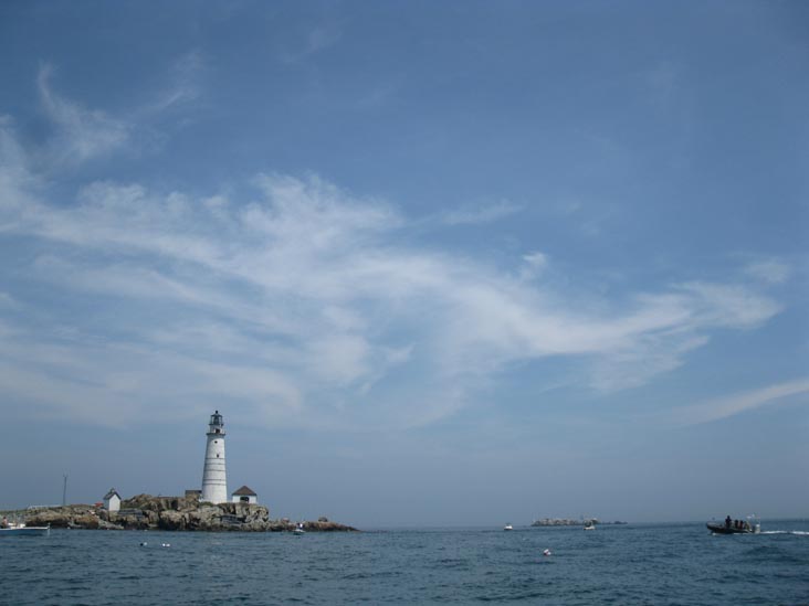 Boston Light, Little Brewster Island, Flagship Adventures Boston Harbor Rigid Inflatable Boat (RIB) Tour, Boston Harbor, Boston, Massachusetts, July 24, 2010