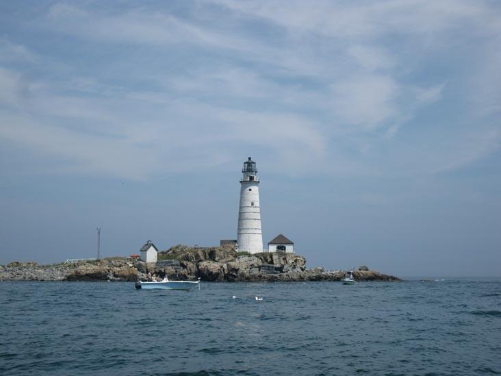 Boston Light, Little Brewster Island, Flagship Adventures Boston Harbor Rigid Inflatable Boat (RIB) Tour, Boston Harbor, Boston, Massachusetts, July 24, 2010