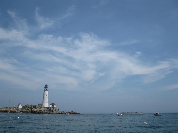 Boston Light, Little Brewster Island, Flagship Adventures Boston Harbor Rigid Inflatable Boat (RIB) Tour, Boston Harbor, Boston, Massachusetts, July 24, 2010