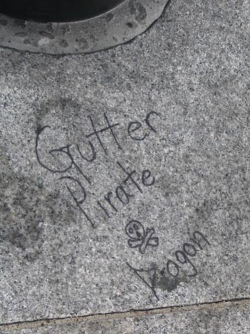 Sidewalk Outside T Station, Cambridge, Massachusetts