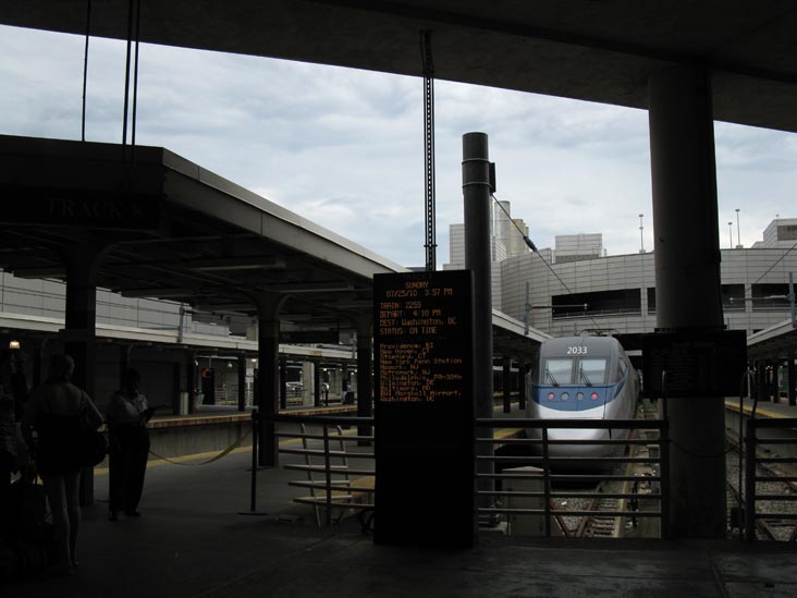 Amtrak Train 2259, Track 8, South Station, Atlantic Avenue and Summer Street, Boston, Massachusetts