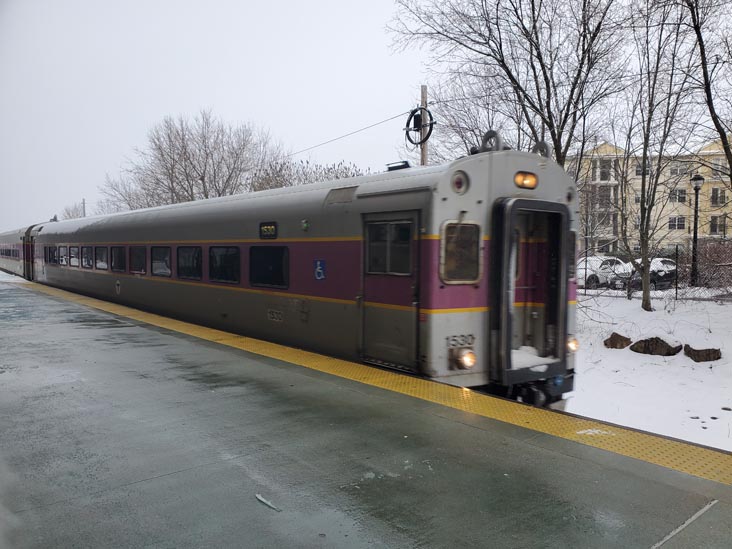 MBTA Newburyport/Rockport Line Train, Salem, Massachusetts, January 16, 2023