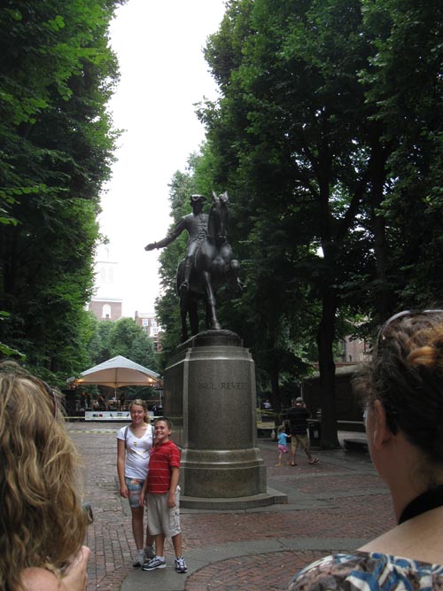 Paul Revere Statue, Paul Revere Mall, North End, Boston, Massachusetts