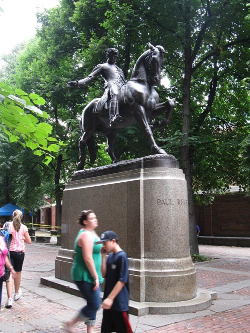 Paul Revere Statue, Paul Revere Mall, North End, Boston, Massachusetts