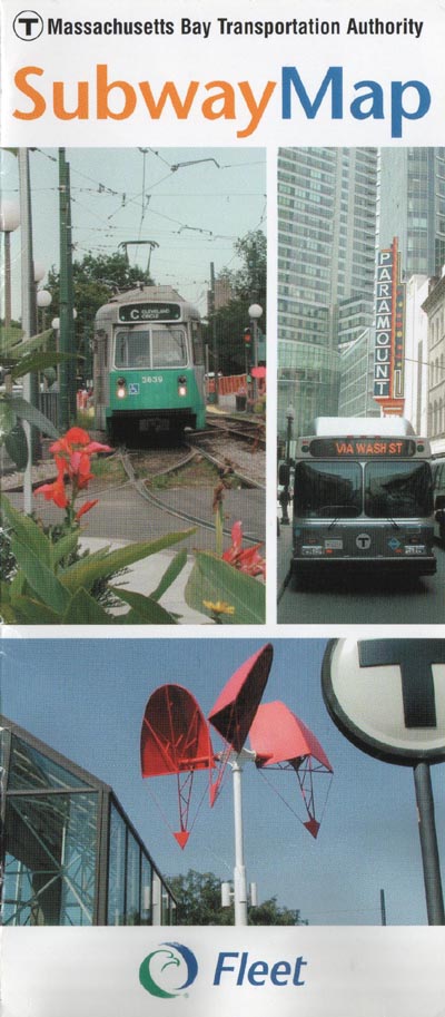 Massachusetts Bay Transportation Authority Subway Map