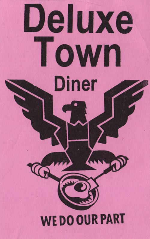 Postcard, Deluxe Town Diner, 627 Mount Auburn Street, Watertown, Massachusetts